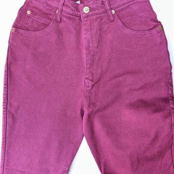 Steeds Stretch Denim Riding Jeans 12 Burgundy - Picture 9 of 11